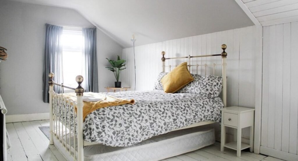 Cozy bedroom lighting setup with two bedside lamps, a floor lamp, and warm 2700K bulbs with dimming