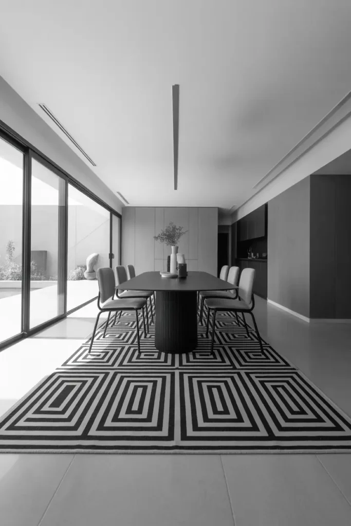  A modern gaming desk setup with dual monitors, RGB keyboard and mouse, black desk surface, LED backlighting, dark moody lighting with blue and purple tones, ergonomic chair, minimal accessories, tech-focused aesthetic, eye-level shot, clean cable management, depth with foreground keyboard and glowing background screens.