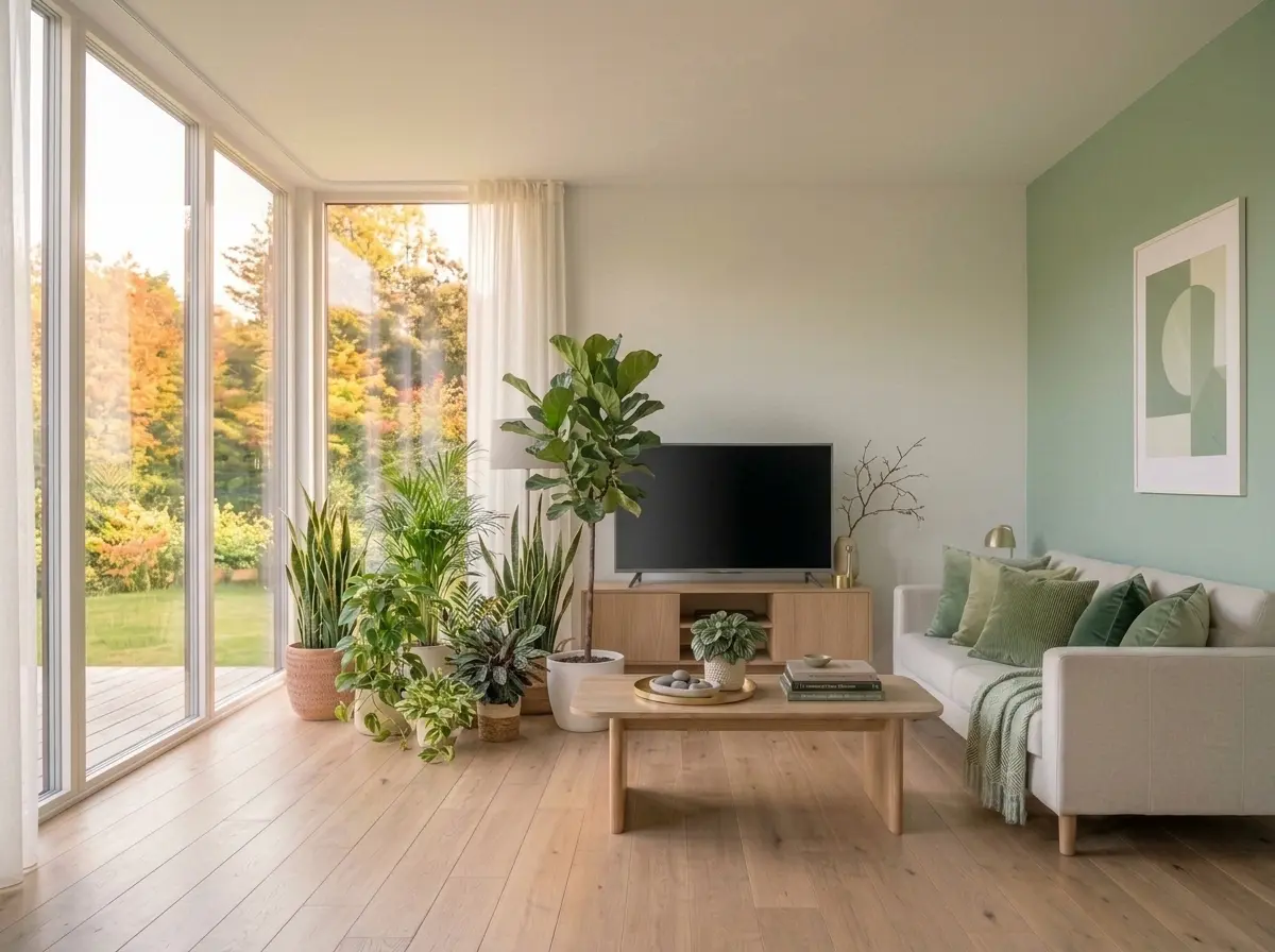 green living room ideas modern fresh interior design with natural elements